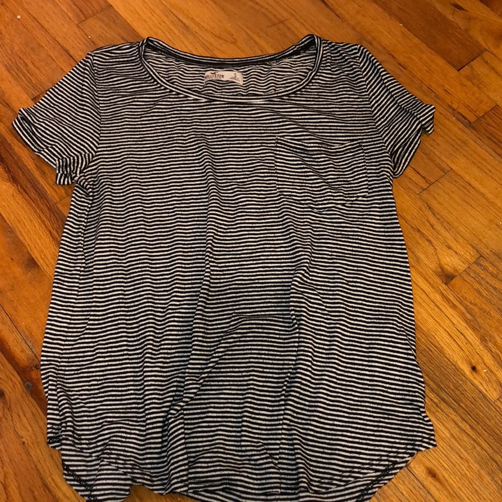 Black and white striped tshirt